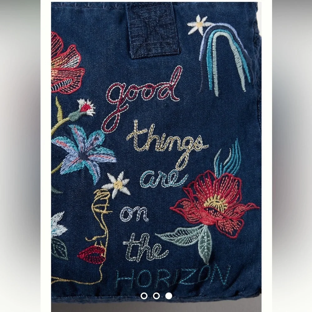 JORDAN DENIM DUFFLE TOTE BAG